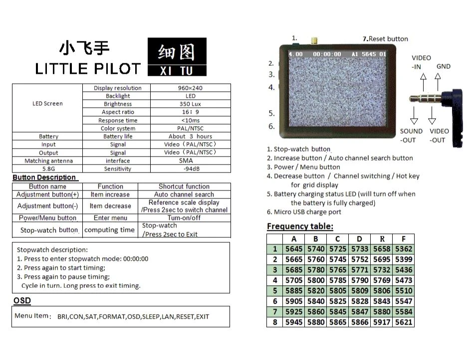 Hawkeye Flight Master 3.5" FPV Screen With DVR 6 Hawkeye Flight Master 3.5" FPV Screen With DVR - Image 4