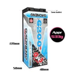 GNB 6200mAh 4S 90C Hardcase LiPo Battery (XT90) -SkyRC Store 0009115 gnb 6200mah 4s 90c hardcase lipo battery xt90