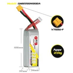 GNB 2200mAh 4S 100C LiPo Battery 7 GNB 2200mAh 4S 100C LiPo Battery -SkyRC Store 0010132 gnb 2200mah 4s 100c lipo battery