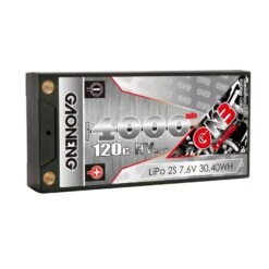 GNB 4000mAh 2S 120C Shorty Hardcase LiHV Battery (Deans)