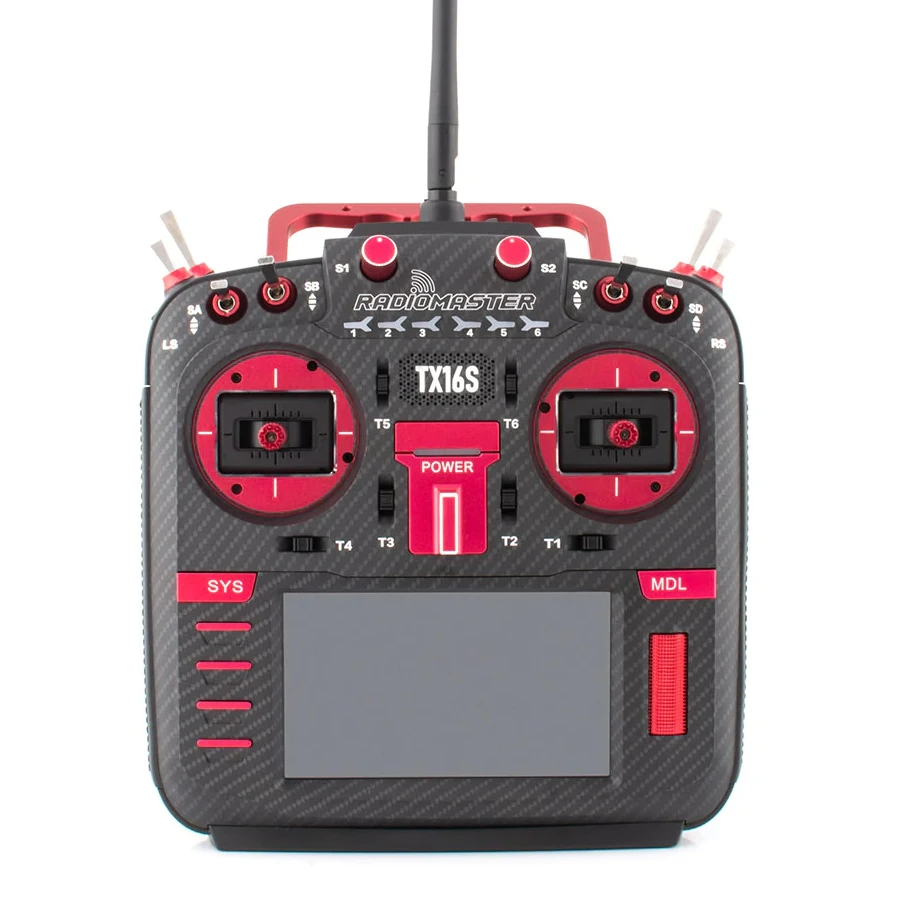 Radiomaster TX16S MKII MAX Hall Gimbal Transmitter (Red) (4in1) 3 Radiomaster TX16S MKII MAX Hall Gimbal Transmitter (Red) (4in1)