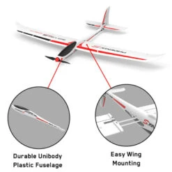 VolantexRC PhoenixS 1600mm Glider (PNP) -SkyRC Store 0012632 volantexrc phoenixs 1600mm glider pnp