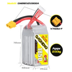 GNB 1850mAh 5S 100C LiPo Battery -SkyRC Store 0012930 gnb 1850mah 5s 100c lipo battery