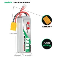 GNB 5500mAh 4S 70C LiPo Battery (XT90) -SkyRC Store 0012949 gnb 5500mah 4s 70c lipo battery xt90