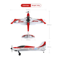 OMPHOBBY S720 720mm Aerobatic Plane (RTF) -SkyRC Store 0013051 omphobby s720 720mm aerobatic plane rtf