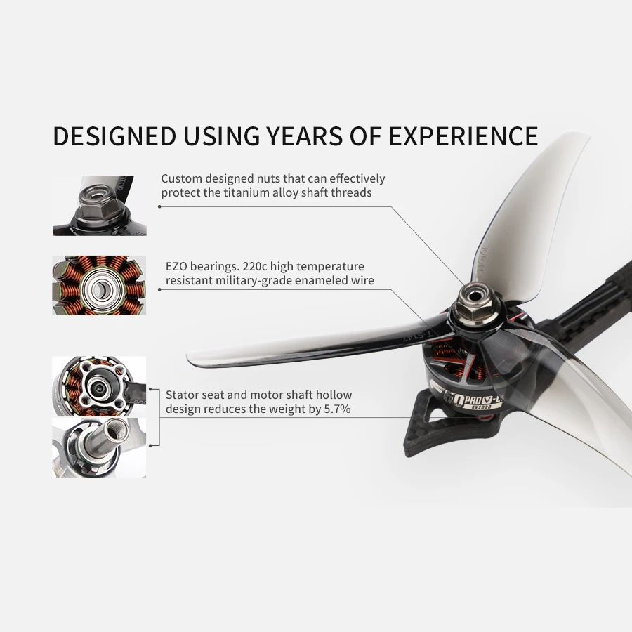 T-Motor F60 Pro V LV 1950KV Motor 5 T-Motor F60 Pro V LV 1950KV Motor - Image 3