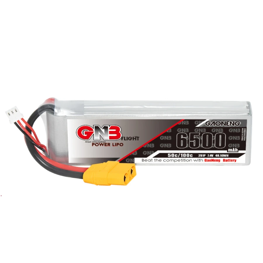 GNB 6500mAh 2S 50C LiPo Battery (XT90) 3 GNB 6500mAh 2S 50C LiPo Battery (XT90)