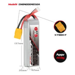 GNB 4000mAh 4S 50C LiPo Battery (XT90) -SkyRC Store 0013467 gnb 4000mah 4s 50c lipo battery xt90