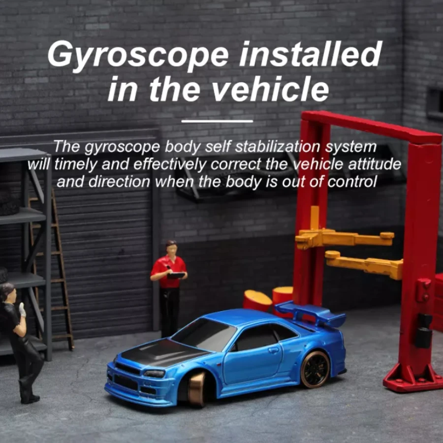 Turbo Racing C64 Drift Car 1:76 RTR (Blue) 6 Turbo Racing C64 Drift Car 1:76 RTR (Blue) - Image 4