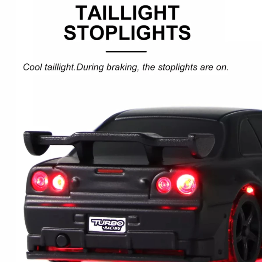 Turbo Racing C74 Sports Car 1:76 RTR (Black) 5 Turbo Racing C74 Sports Car 1:76 RTR (Black) - Image 3