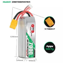 GNB 7000mah 5S 70C LiPo Battery (XT90) -SkyRC Store 0014206 gnb 7000mah 5s 70c lipo battery xt90