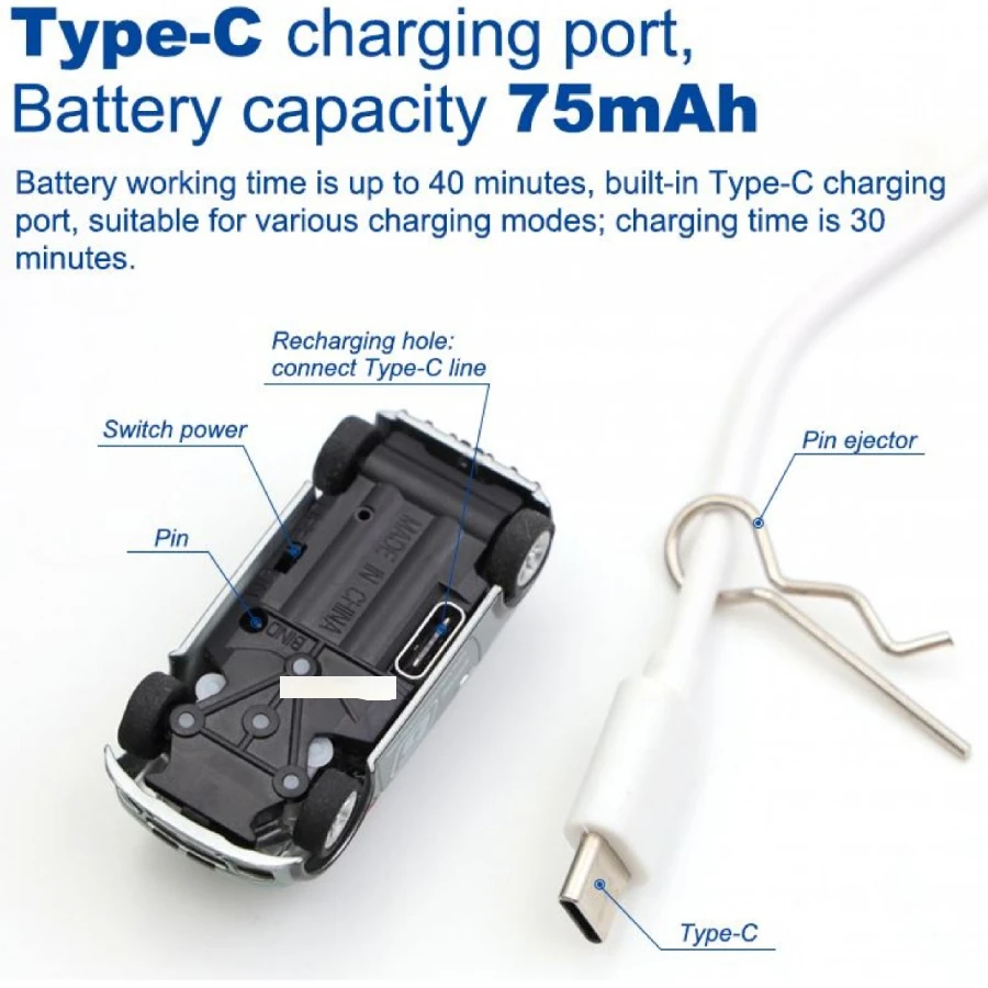 Turbo Racing C13 Micro Rally Car 1:76 RTR (Dark Green) 5 Turbo Racing C13 Micro Rally Car 1:76 RTR (Dark Green) - Image 3