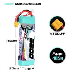 GNB 5200mAh 4S 150C DR-1 LiPo Battery -SkyRC Store 0015109 gnb 5200mah 4s 150c dr 1 lipo battery